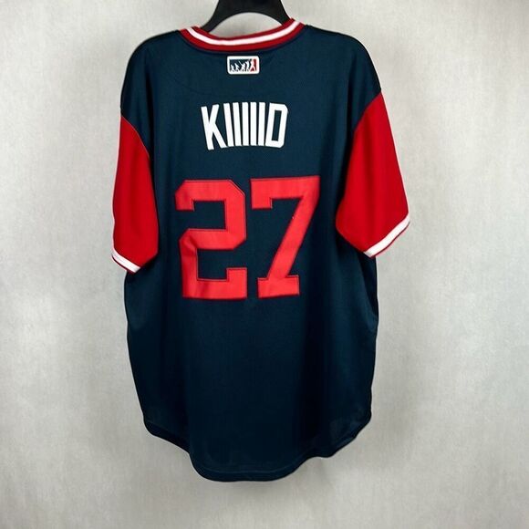 Mike Trout Kiiiiid LA Angels Jersey 27 Majestic Authentic Players MLB Baseball - Picture 7 of 10